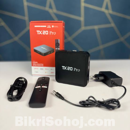 TX20 Pro 12K ULTRA HD FREE DISH CHANNEL ANDROID TV BOX